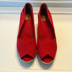 Tory Burch Canvas Wedge